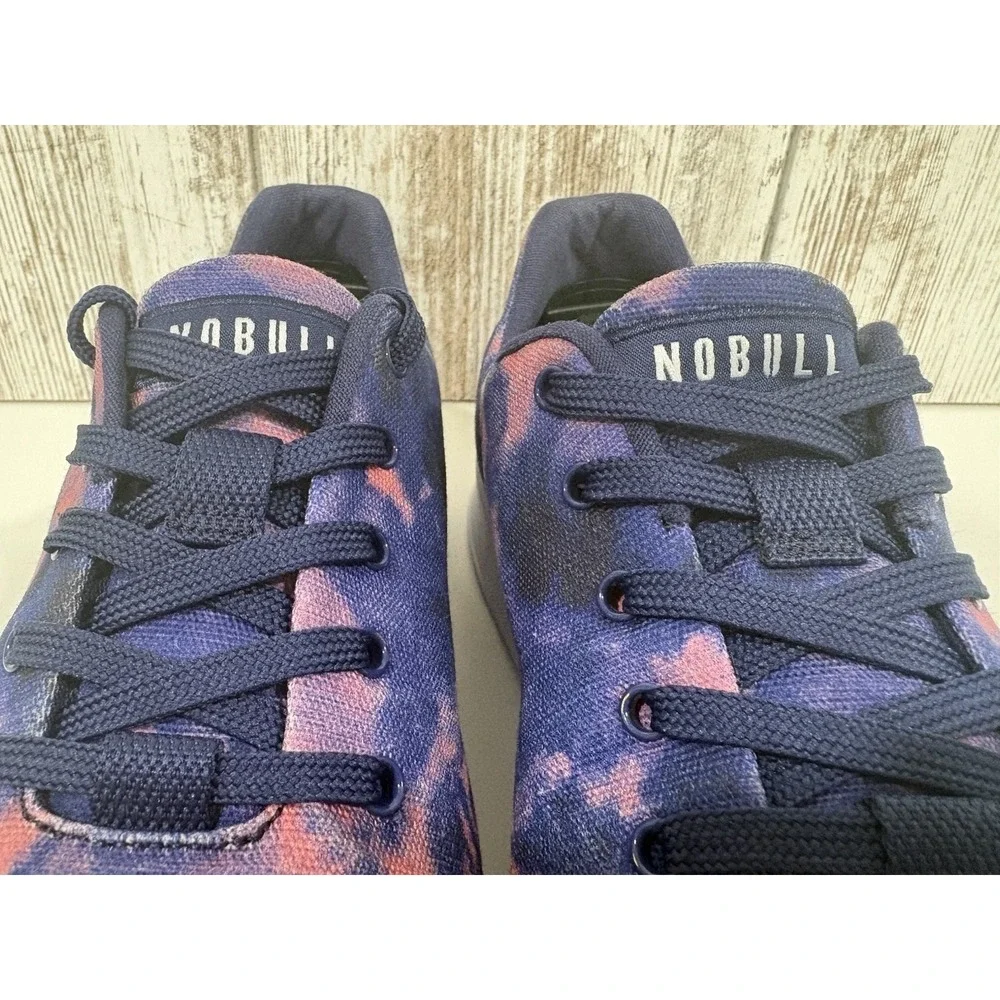 NOBULL Tie Dye Trainer Canvas Lace Up Sneakers Sz W 9 / M 7.5